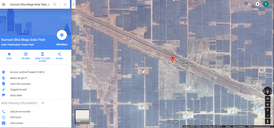Which is India’s largest solar park?